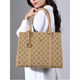 Lavie Signature Taupe Chicago Womens Large Satchel Bag (L)-picture-28