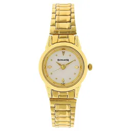 Sonata Quartz Analog White Dial Stainless Steel Strap Watch for Women-picture-31