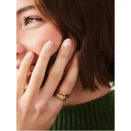 Accessorize London Women Gold Knot Rings Pack of 2-picture-43