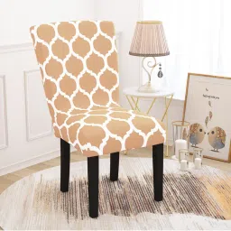 Story@Home Polyester Spandex Beige Motif Print Chiar Cover-picture-13