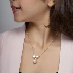 AARSEE OFFICIAL 22Kt Gold-Plated Soft Petal Pearl Necklace-picture-26