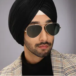 John Jacobs by Lenskart Grey Gold Full Rim Aviator Jj Tints Jj S16387Xw C4 Sunglasses- Size 42-image-26