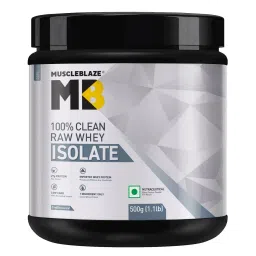 MuscleBlaze 100% Clean Raw Whey Protein Isolate (Unflavoured) | 27g Protein per Scoop | Easy to Digest-image-73