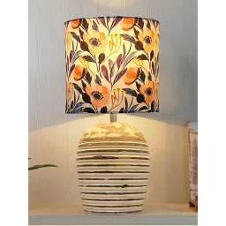 Homesake Modern Wooden Table Lamp, Ribbed Multicolor Leaf-picture-23