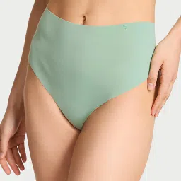 victoria's secret intimates Victoria's Secret No-Show High-Waist Thong Panty Green image 1
