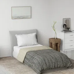 Ddecor Live Beautiful Primary Collection Reversible Single Dohar- Grey-image-46