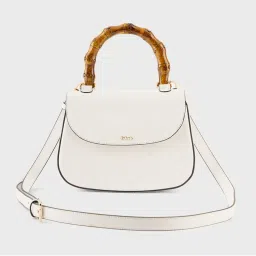 IYKYK by Nykaa Fashion White Bamboo Handle Sling Bag-picture-15