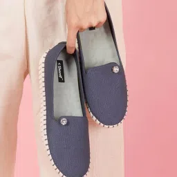 Sherrif Shoes Women Navy Blue Casual Solid Ballerinas-image-81