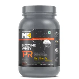 MuscleBlaze Biozyme Performance Whey Protein PR (Chocolate Fudge, with 30 g Protein, 3 g Creatine Monohydrate & 50 mg AstraGin®, Clinically Tested 50% Higher Protein Absorption & US Patent Filed EAF®-image-96
