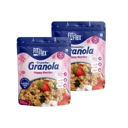 Fit And Flex Baked Granola Breakfast Cereal - 275g each (Happy Berries)-image-70