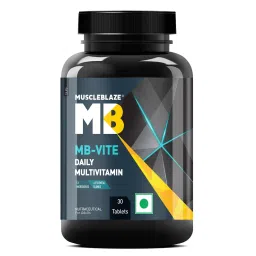MuscleBlaze MB-Vite Daily Multivitamin with 51 Ingredients & 6 Blends, Vitamins & Minerals, Prebiotic & Probiotics, Amino Acid Blends, for Energy, Stamina & Recovery, 30 Multivitamin Tablets-image-39