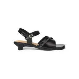 Bata Women's Casual Black Sandal Heels image 2