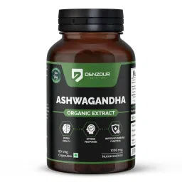 DENZOUR NUTRITION Ashwagandha Organic Extract (1000 mg) |Stress Relief Extra Strength Natural Formulation | Support strength & energy - 60 Vegetarian Capsules-image-15