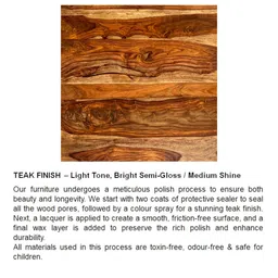 ikiriya Sydney Square Solid Wood Coffee Table in Teak Finish image 1