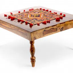 ikiriya Sydney Square Solid Wood Coffee Table in Teak Finish image 2