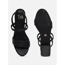 Tao Paris Women Black Sandal Heels image 5