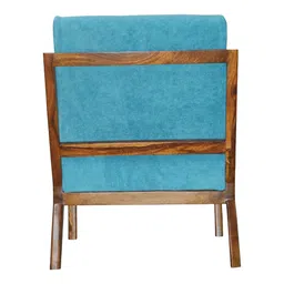 globally indian Solitude Accent Chair in Blue Colour image 4