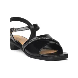 Bata Women's Casual Black Sandal Heels image 5