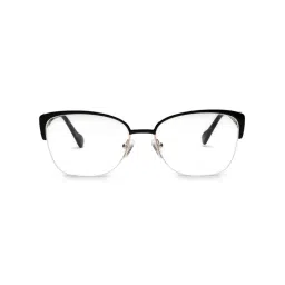 HASHTAG EYEWEAR Clear Regular Lens Cat Eye Half Rim Casual Eyeglass Frame - LUXURY-MG3995A-C1 (47) image 5