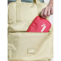 Puma Women Phase College Small Grip Bag Beige image 4