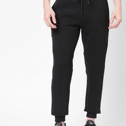 Sweet Dreams Men  Plus Size Black Solid Joggers-image-12