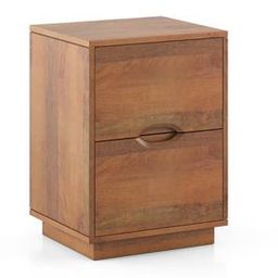 urban ladder Zephyr Solid Wood Bedside Table in Amber Walnut Finish-picture-27