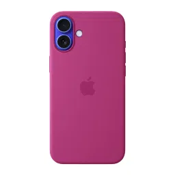 Apple Soft Silicone Back Cover Apple iPhone 16 Plus (MagSafe Charging Support, Fuchsia) image 2
