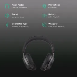 BOSE QuietComfort Ultra Bluetooth Headphone with Mic (Upto 24 Hours Playback, Over Ear, Black) image 2