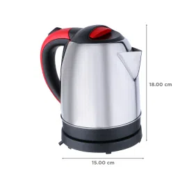 Croma 1500 Watt 1.2 Litre Electric Kettle with Overload Protection (Red) image 2