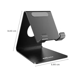 PORTRONICS MoDesk Universal Stainless Steel Phone Holder (POR 122, Black) image 2