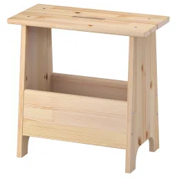 ikea perjohan Stool with storage, pine image 1