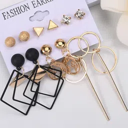 TheVineGirl Gold-Plated Cubic Zirconia Alloy Earrings image 5