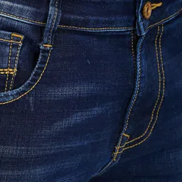 SPYKAR Men Skinny Fit Low-Rise Mildly Distressed Light Fade Stretchable Jeans image 4