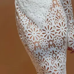 LULU & SKY Self Design Maxi Pencil Skirt image 2