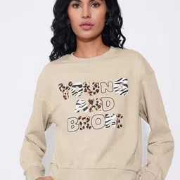 People Women Round Neck Sweatshirt image 3