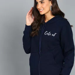 FALTU.CO Women Printed Hooded Sweatshirt image 4