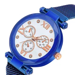 CSAMON Women Pack of 2 Embellished Round Button Regular Analogue Watches-Maganet image 3