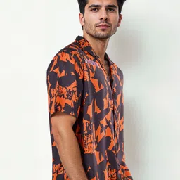 Celio Men Classic Opaque Printed Casual Shirt image 4