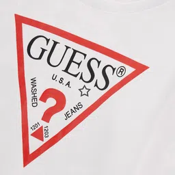GUESS kids Boys Graphic Printed Round Neck Cotton Pullover Sweatshirt image 3