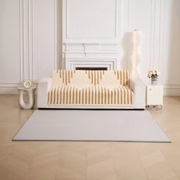 HOMETHREADS Brown Embroidered Sofa Cover-picture-27