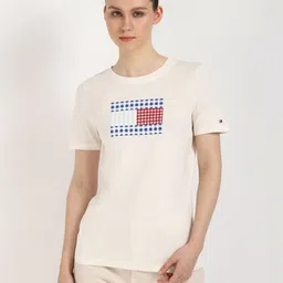 Tommy Hilfiger Women Printed Applique T-shirt-image-98