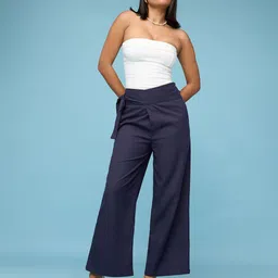 FREAKINS Women Straight Fit High-Rise Trousers-image-58