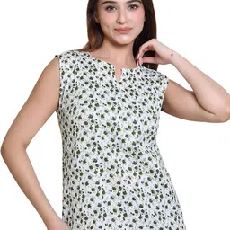 Ogarti Women Floral Printed Georgette Top-picture-37