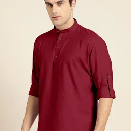Fifth U Men Maroon Kurta-picture-25