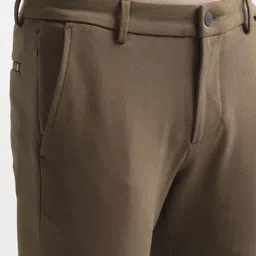 Arrow Sport Men Self Design Mid-Rise Slim Fit Trousers image 5