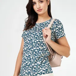 Honey by Pantaloons Floral Print Cotton Top image 1