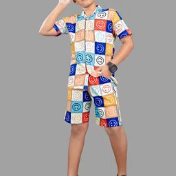 US Fly Boys Printed Shirt With Shorts Clothing Set-picture-31