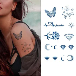 LICK Set Of 2 100% Plant-Based Realistic Semi Temporary Body Tattoos image 3