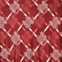 Myntra Elegant Homes Red & White Geometric 300 TC Queen Bedsheet with 2 Pillow Covers image 4