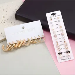 DressBerry Geometric Studs Earrings image 2